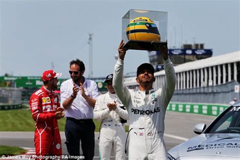 Lewis Hamilton Presented Ayrton Senna Crash Helmet Daily