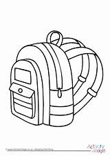 Colouring Backpack Pages School Kids Activity Back Become Member Log Activityvillage Village Explore sketch template