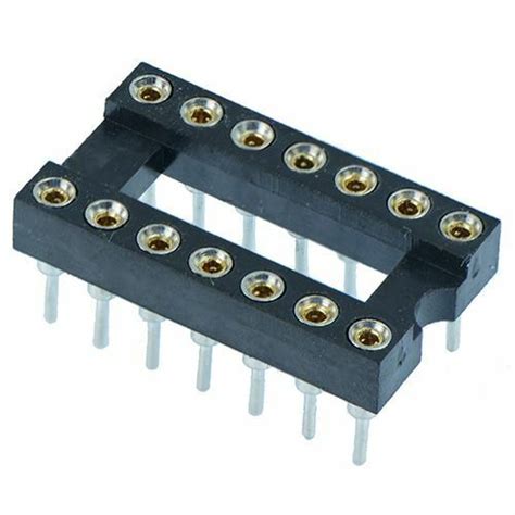 5 X 14 Pin Dip Dil Turned Pin Ic Socket Connector 0 3 Pitch Ebay