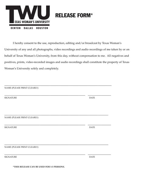 property property release form