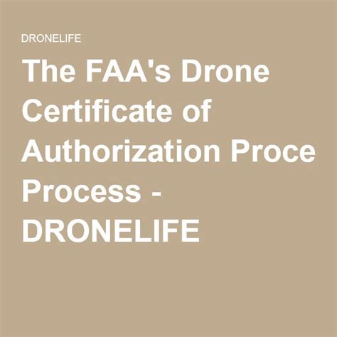 faas drone certificate  authorization process dronelife drone faa certificate