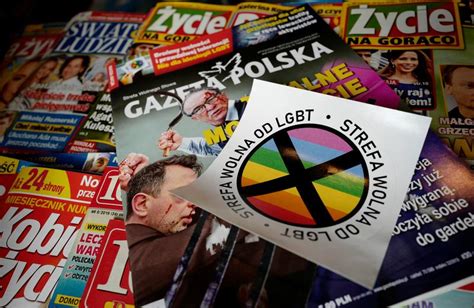 Conservative Polish Magazine Issues Lgbt Free Zone Stickers ロイター
