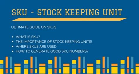 stock keeping unit sku ultimate guide  sku numbers