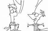 Ferb Phineas Ausmalbilder Colorir Desenhos Cartoon Cool2bkids sketch template