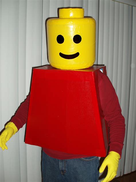 lego man costume  steps  pictures instructables