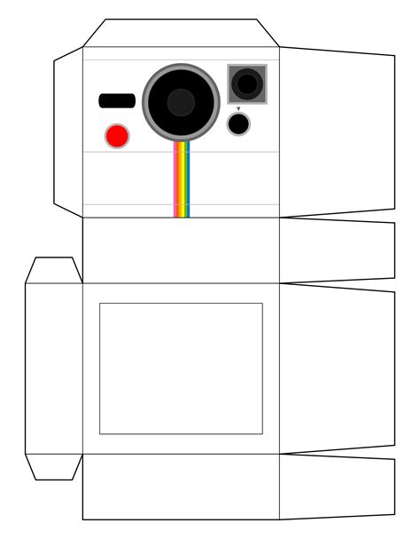 printable camera template     printablee
