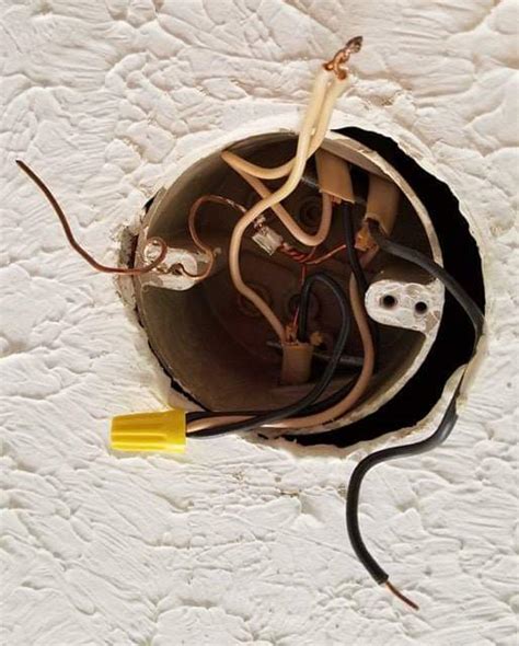 ceiling    white electrical wire connected   black wires home improvement stack