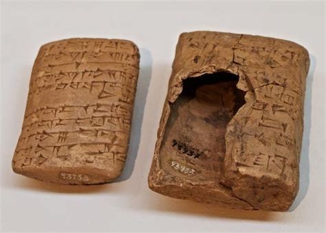 clay tablet and envelope assyrians sumerian
