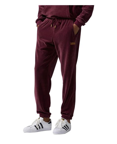 Lyst Adidas Originals Velour Jogger Track Pants In Red