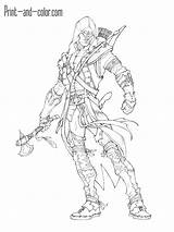Creed Assassin Imprimir sketch template