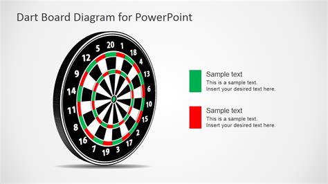 dart board design  powerpoint slidemodel
