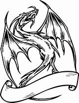 Drago Drache Smok Pergamena Kolorowanki Draak Ausmalbild Kleurplaat Kolorowanka Fiamme Disegnare Drachen Stampare Dragons Draghi Draken sketch template