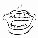 Mouth Clipart Clip Cliparting sketch template