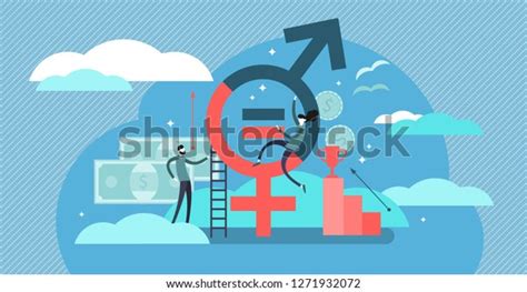 gender equality vector illustration flat tiny stock vector