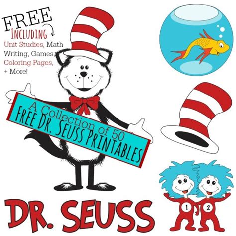 collection    dr seuss printables including math games
