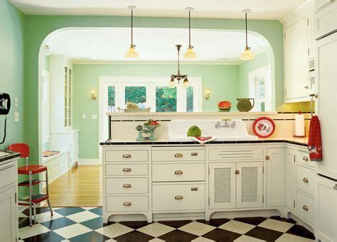 home kitchens    style images   vintage kitchen retro