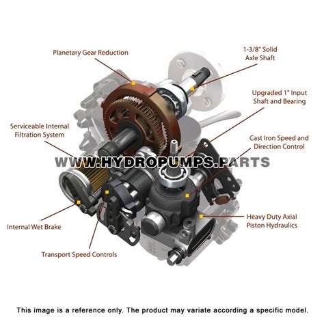 hydro gear zt  transaxle   oem hydro pump parts