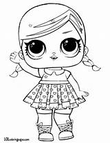 Lol Coloring Doll Pages Super Glitter Bb Getcolorings Col sketch template