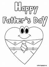 Happy Coloring Father Fathers Heart Kids Pages Sheets Craft Dad Crafts Card Easy Printable Choose Board Coloringpage Eu Da Preschool sketch template