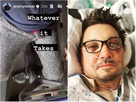jeremy renner shares update on recovery two months after snow plough