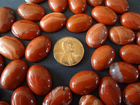 xxmm natural red jasper gemstone cabochon oval cabochon polished