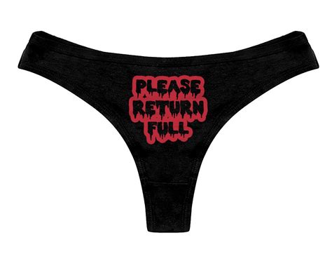 Please Return Full Panties Hotwife Sexy Slutty Naughty Funny Cuckold