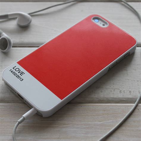 personalised colour block phone case   love  create notonthehighstreetcom
