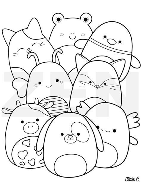 squishmallow coloring pages coloring home