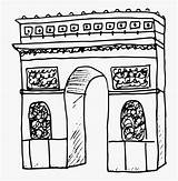 Arco Triunfo Triomphe Dlf sketch template