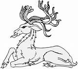 Reindeer Lodged Traceable sketch template
