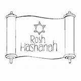 Rosh Hashanah Pages Surfnetkids Yom Kippur Shofar sketch template