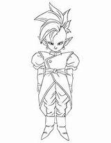 Shin Kaioh Goku Dbz Ludinet Coloringhome Zeno Sama Broly Hmcoloringpages sketch template