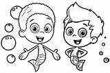 Bubble Guppies Coloring Pages Printable Drawing Nick Jr Color Kids Clipart Book Letter Books Gum Printables Getdrawings Machine Popular Guppy sketch template