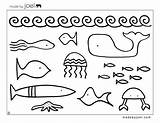 Fish Printable Cutouts Popular Coloring sketch template
