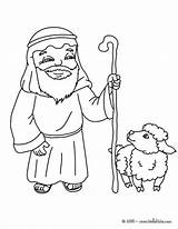Nativity Coloring Shepherd Pages Para Calendar Color Character Hellokids Christmas Dibujar Print Online Es sketch template
