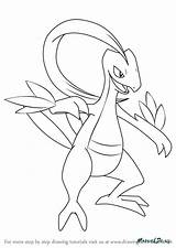 Grovyle Coloring Pages Getcolorings Marvel Color Getdrawings sketch template