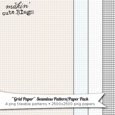 grid paper seamless pattern paper pack freebie fab