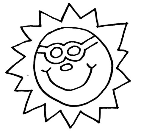 sun coloring pages    print
