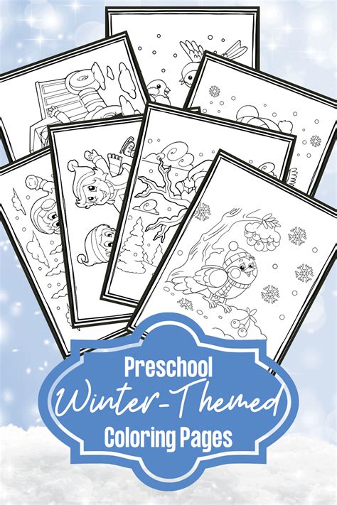 printable winter coloring pages  preschool