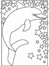 Pages Coloring Dolphins Miami Printable Getcolorings Dolphin sketch template