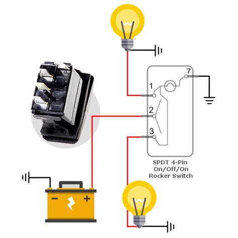 pole rocker switch wiring diagram esquiloio