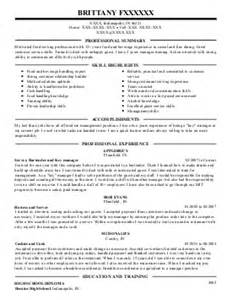 Example of resume for optometrist