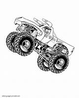 Coloring Monster Truck Pages Printable Print Vehicle Look Other sketch template