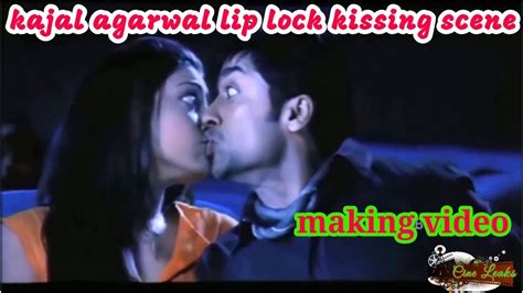 kajal agarwal lip lock kissing scene making video youtube