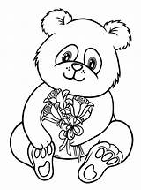 Panda Coloring Pages Bear Stamps Sheets Baby Kids sketch template