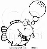 Chubby Catfish Talking Clipart Cartoon Thoman Cory Outlined Coloring Vector 2021 sketch template