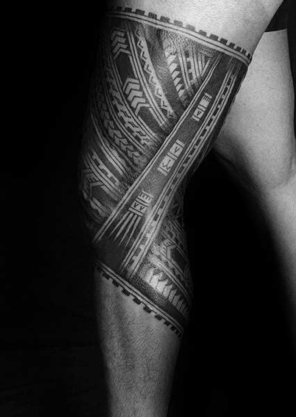 30 Tribal Thigh Tattoos For Men Manly Ink Ideas Thigh Tattoo Men