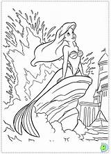 Disney Coloring Pages Petite La Ariel Coloriage Sirène Princess sketch template