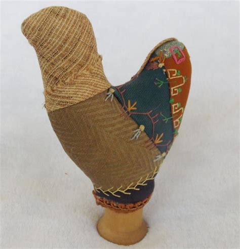 vintage primitive folk art crazy quilt rooster pin cushion whimsy from my collection a stitch