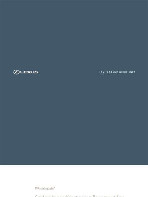 lexus brand guideline logos luxury vehicles